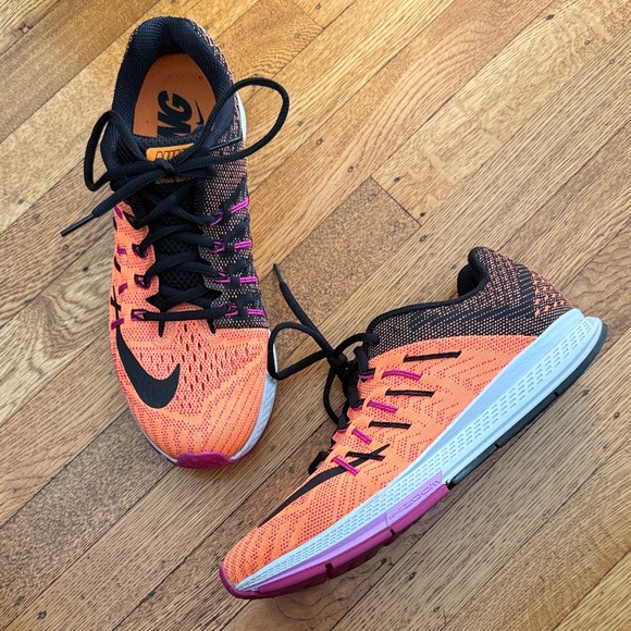 Nike Shoes - Nike Women's Black and Orange Zoom Elite 8 Shoes